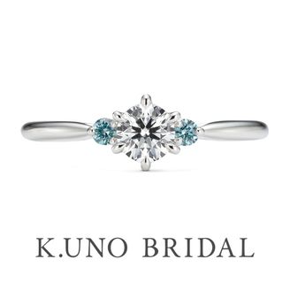 【ケイウノ ブライダル(K.UNO BRIDAL)】【ブループーロ】花嫁を祝福する”サムシングブルー”の青い輝き