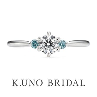 【ケイウノ ブライダル(K.UNO BRIDAL)】 【ブループーロ】花嫁を祝福する”サムシングブルー”の青い輝き