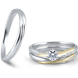 【アネリディギンザ(ANELLI DI GINZA)】いい夫婦ciel étoilé/clair クレール