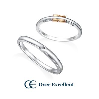 【Over Excellent(オーバーエクセレント)】【Lovely Ribbon -ラブリー・リボン-】絆を象徴するリボンモチーフが印象的な大人可愛いリング。
