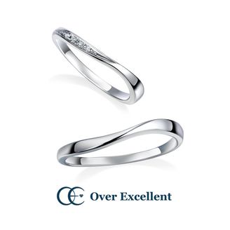 【Over Excellent(オーバーエクセレント)】【Canary Bird カナリーバード -初夏の野ばら-】くるんと軽やかにひるがえった花びらのように、緩やかなウェーブが印象的。