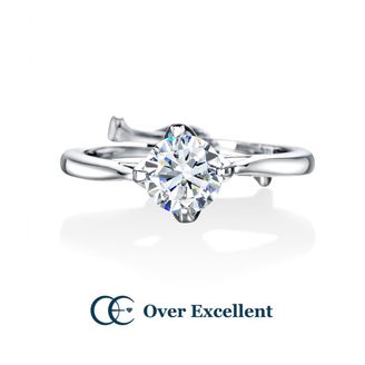 【Over Excellent(オーバーエクセレント)】【PROPOSE RING　‐プロポーズリング‐】　大切な瞬間を彩るシンプルで洗練されたプロポーズリング。どんなスタイルにも馴染むシンプルなフォルムは、永遠の愛を誓うプロポーズにふさわしい一品。  
