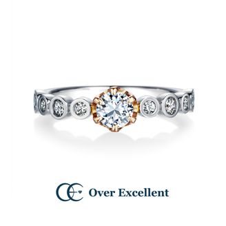 【Over Excellent(オーバーエクセレント)】【Water dots ウォータードット-幸せの水玉模様-】実りを表すラッキーモチーフであるドット模様。願いが叶う力を持つモチーフにふたりをずっと続く幸せを込めて。