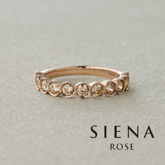 【SIENAROSE(シエナロゼ)】 【新作】叶える ベゼル（シャンパンダイヤ）online限定