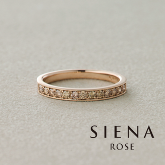 【SIENAROSE(シエナロゼ)】【新作】叶える レール（シャンパンダイヤ）