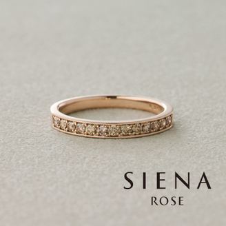 【SIENAROSE(シエナロゼ)】 【新作】叶える レール（シャンパンダイヤ）