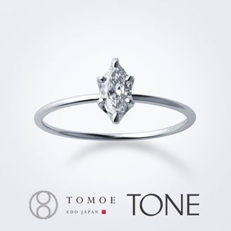 【TOMOE(トモエ)】 【TONE】マーキスカットダイヤモンド
