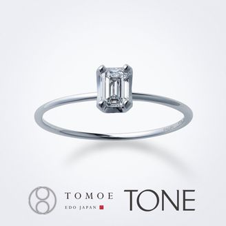 【TOMOE(トモエ)】【TONE】エメラルドカットダイヤモンド