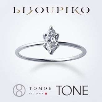 【BIJOUPIKO(ビジュピコ)】【TONE】マーキスカットダイヤモンド