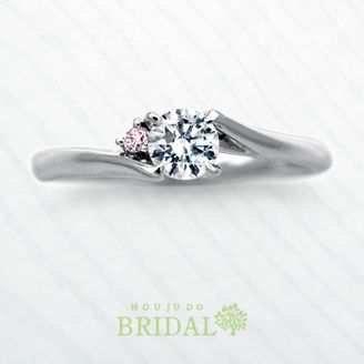 【宝寿堂(ほうじゅどう)】【宝寿堂】傍らにそっと添えたピンクダイヤが可愛さＵＰ《HD2082p》