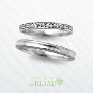 【宝寿堂(ほうじゅどう)】【宝寿堂】シンプル＆華やかハーフエタニティ《HM2640l/HD2640s》