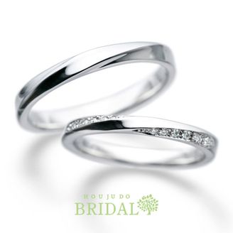 【宝寿堂(ほうじゅどう)】☆新作☆【宝寿堂】ストレートラインにさりげなくダイヤがキラリ《HM2875ｌ/HD2875Ｓ》