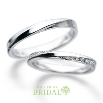 【宝寿堂(ほうじゅどう)】 ☆新作☆【宝寿堂】ストレートラインにさりげなくダイヤがキラリ《HM2875ｌ/HD2875Ｓ》