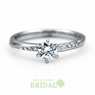 【宝寿堂(ほうじゅどう)】【宝寿堂】細身のアームにメレを繊細に這わせて《HD2064》