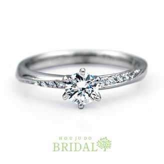 【宝寿堂(ほうじゅどう)】 【宝寿堂】細身のアームにメレを繊細に這わせて《HD2064》