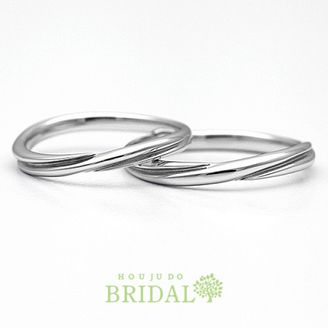 【宝寿堂(ほうじゅどう)】【宝寿堂】ねじり細身のウェーブラインリング《HM2752l/HM2752s》