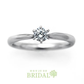 【宝寿堂(ほうじゅどう)】【宝寿堂】どんな場面にも映えるシンプルな一粒エンゲージ《HE2407》