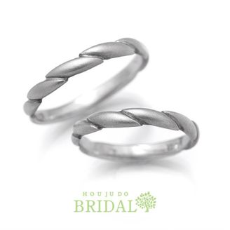 【宝寿堂(ほうじゅどう)】【宝寿堂】二人を固く繋ぐロープモチーフリング《HM429/HM429》
