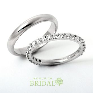 【宝寿堂(ほうじゅどう)】【宝寿堂】馴染み良い丸フォルム＆繊細ハーフエタニティ《KM30/HD2155b》