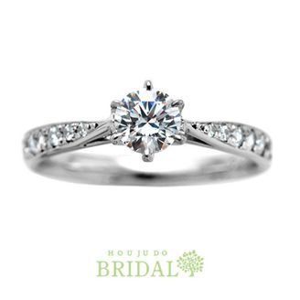 【宝寿堂(ほうじゅどう)】【宝寿堂】アームにメレを品よく並べてエレガントに《HD2775》