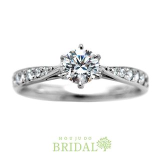 【宝寿堂(ほうじゅどう)】 【宝寿堂】アームにメレを品よく並べてエレガントに《HD2775》