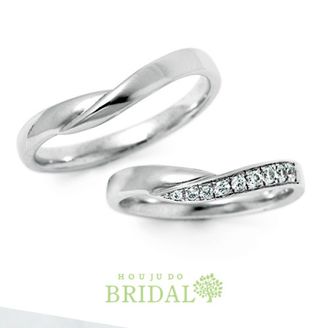 【宝寿堂(ほうじゅどう)】【宝寿堂】人気のＶライン＆煌めくメレダイヤ《HM1833/HD1833》