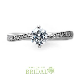 【宝寿堂(ほうじゅどう)】 【宝寿堂】動きのあるカーブに沿ってダイヤが煌めく《HD2185》