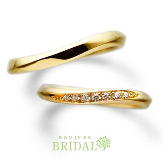 【宝寿堂(ほうじゅどう)】 ☆新作☆【宝寿堂】捻ったラインにメレダイヤがキラリ《HMK2839lｌ/HDＫ2839ｌ》