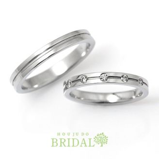 【宝寿堂(ほうじゅどう)】【宝寿堂】ラインに等間隔で並ぶメレが可愛い《KM105l/KD105a》