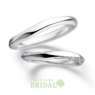 【宝寿堂(ほうじゅどう)】 【宝寿堂】ウェーブラインにさりげなくダイヤがキラリ《HM2839ll/HD2839lb》