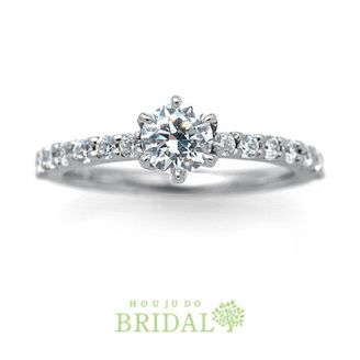 【宝寿堂(ほうじゅどう)】【宝寿堂】ダイヤの輝きを重視したメレの並びが華やか《HD1899》