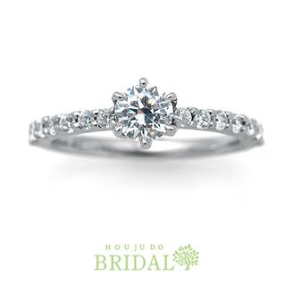 【宝寿堂(ほうじゅどう)】 【宝寿堂】ダイヤの輝きを重視したメレの並びが華やか《HD1899》