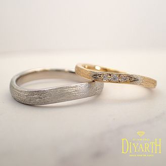 【DIYARTH(ディヤース)】 CAMILA02 Horizontal Niagara　メレダイヤとナチュラルさが美しい