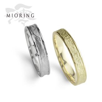 【MIORING(ミオリング)】 MIORING 和紙の風合いを繊細にまとう結婚指輪 明燈-あけび-