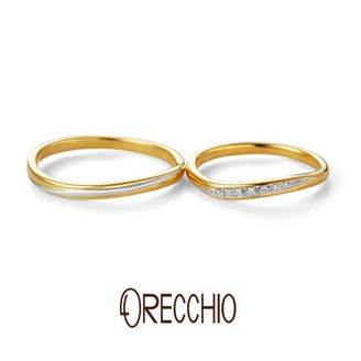 【garden(ガーデン)】 ヴィヴァーチェ～vivace　緩やかなゴールド×プラチナの曲線がエレガントな結婚指輪