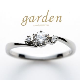 【garden(ガーデン)】即日納品可能のgardenオリジナルエンゲージリング”little garden”シリーズ。 