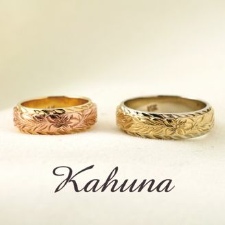 【garden(ガーデン)】ロングマイレリーフ　手彫りリング