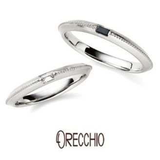 【garden(ガーデン)】＜safari＞センターのミル打ちラインがシャープでスタイリッシュな結婚指輪