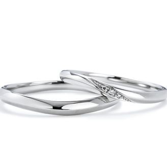 【Gran‐D(グランディー)】【指長】【シンプル】ペアで10万円台！高品質＆低価格《いい夫婦》Marriage Ring No.10 [もも]