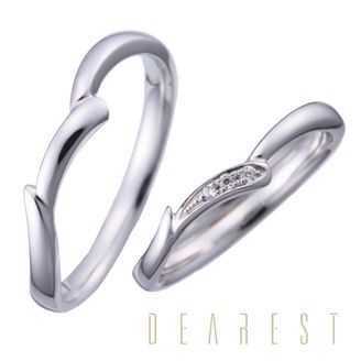 【Gran‐D(グランディー)】【個性的】【シンプル】《DEAREST》fleur~フルール~マリッジリング
