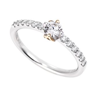 【Gran‐D(グランディー)】【エレガント】【イニシャル】《星の砂》Mimosa★ミモザ★（南十字星の恒星）Pt950/K18YG