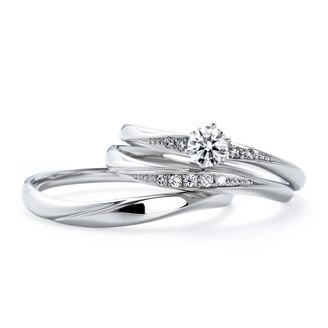 【Gran‐D(グランディー)】【定番】【上品】《いい夫婦》ダイヤモンド込/高品質・低価格 Set Ring No.3 [優（ゆう）]