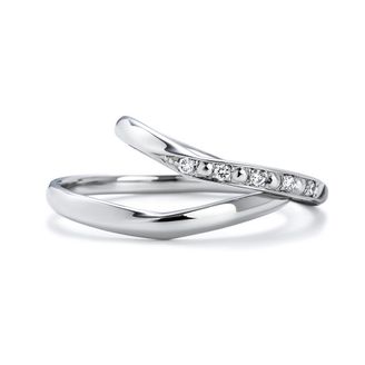 【Gran‐D(グランディー)】【指長】【華やか】ペアで10万円台！高品質＆低価格《いい夫婦》Marriage Ring No.8 [彩り（いろどり）]