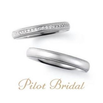 【hirai art gallery(ヒライアートギャラリー)】高純度プラチナ999を使用した高精度のミル打ちデザイン【パイロットブライダル】