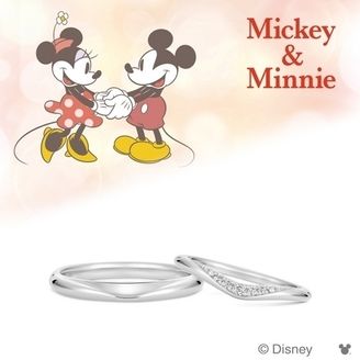 【hirai art gallery(ヒライアートギャラリー)】 [Disney] ミッキー＆ミニー / Be With Me マリッジリング