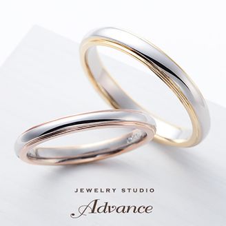 【JEWELRY STUDIO Advance(ジュエリースタジオアドバンス)】【Advance】Raffine(ラフィネ)『上品なコンビネーションリング』