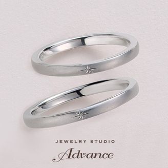 【JEWELRY STUDIO Advance(ジュエリースタジオアドバンス)】【特別価格】2本15万5000円から叶うセミオーダー鍛造リング『plus one』 ［ハロ］
