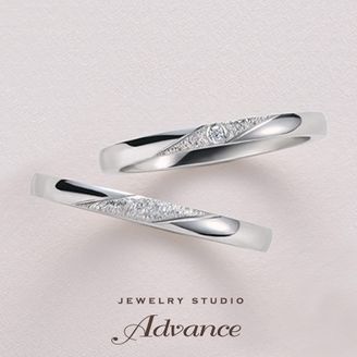 【JEWELRY STUDIO Advance(ジュエリースタジオアドバンス)】 【特別価格】2本15万5000円から叶うセミオーダー鍛造リング『plus one』 ［スノーダスト］