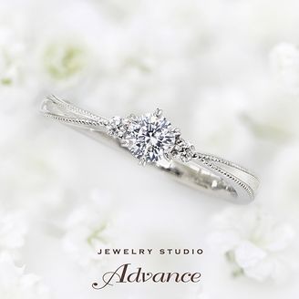 【JEWELRY STUDIO Advance(ジュエリースタジオアドバンス)】【Advance】Prie(プリエ)『かすみ草の花言葉に想いを託したリング』