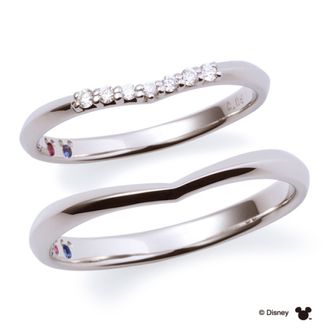 【LOVEST(ラヴェスト)】V字・中央ダイヤ